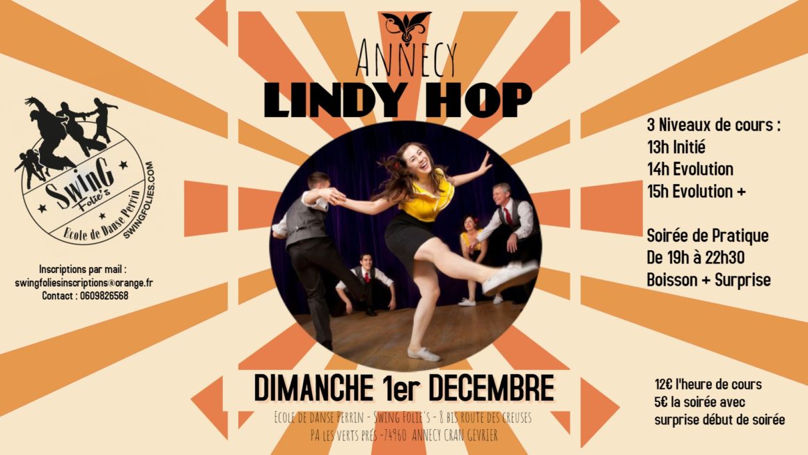 Stage Lindy Hop Dimanche 1er Décembre