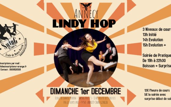 Stage Lindy Hop Dimanche 1er Décembre