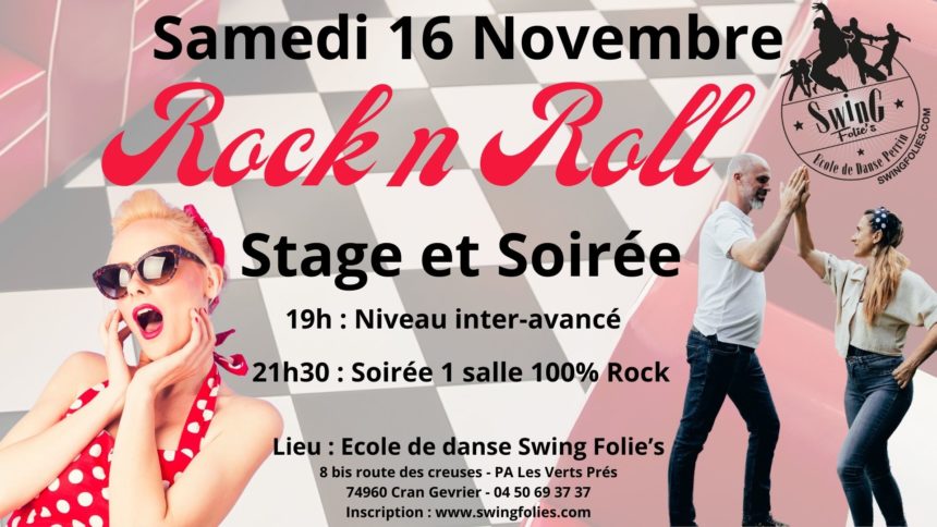 STAGE ET SOIREE ROCK N ROLL SAMEDI 16 DECEMBRE