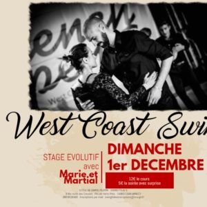 Stage et Soirée West Coast Swing Dimanche 1er Décembre